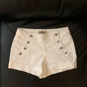 Blue Spice white denim shorts
